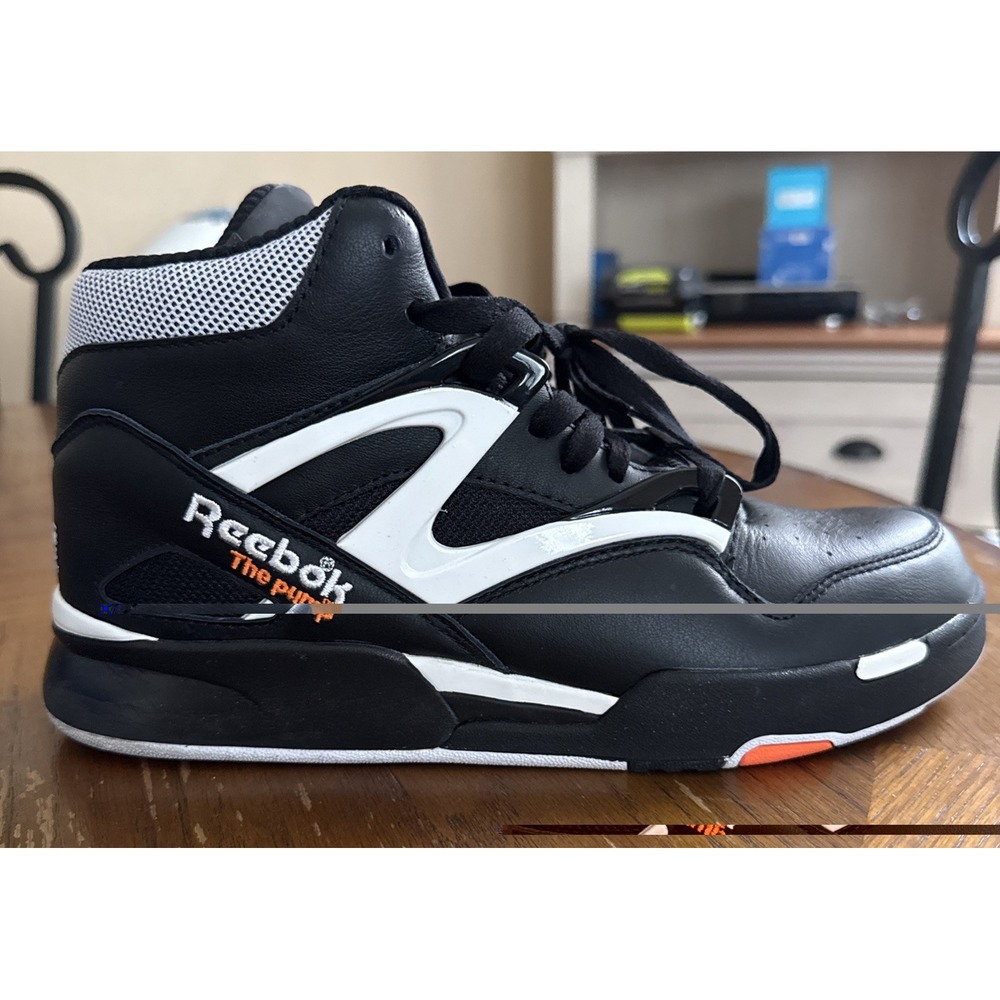 Vintage Reebok Pump Omni Zone II Black/White Mens Size 8 With Original Box